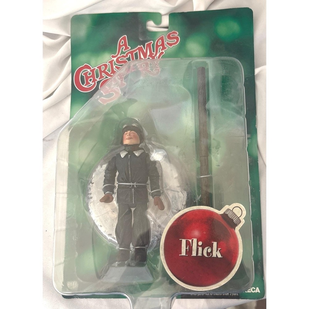 NIB NECA A Christmas Story Flick Action Figure 5in Green Triple Dog Dare Pole
